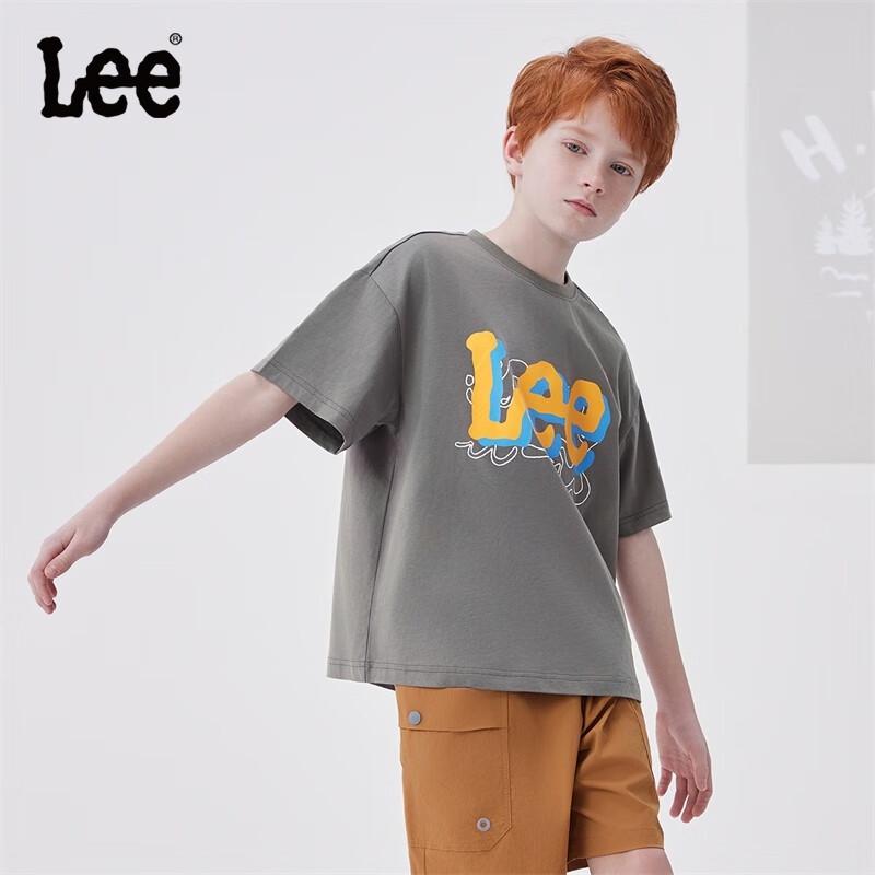 Lee Kids' Cotton Blend Letter Print Short Sleeve T-Shirt
