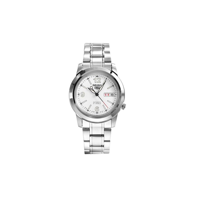 SEIKO No. 5 Casual Business Mechanical Movement Steel Strap Men s Watch Silver Dial SNKE57J1 серебряный