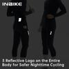 Winter Fleece Cycling Suit Men Long Sleeve Jersey Bib Pants Set Road Bike Outdoor Sports Shockproof Padding with Pockets