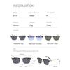 Half Frame Square Sunglasses Man Woman Luxury Brand Designer Sun Glasses Male Retro Mirror Eyewear Metal  UV400