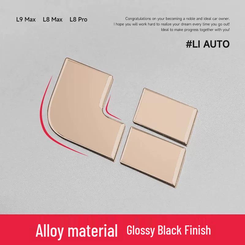 Premium Dunkelgold Auto Logo Abdeckung Aufkleber - Ideal für L6, L7, L8, L9 Modelle: Exklusives Flaggschiff-Upgrade in Dekor und Accessoires