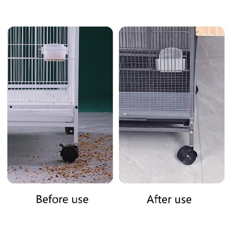 Interaktiver Vogelkäfig Seiten-Urinbarriere Streuauffang-Einlagen Interaktive Spritzschutzbarriere für Papageien-Vogelkäfig