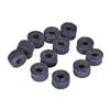 12pcs Cymbal Felts Hi Hat Clutch Felt Drum Set Cymbal Stand Felt Washer Small Size Gray