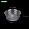 METERXITY 5-Pack 12" Plastic Plant Saucers for Indoor/Outdoor Use, Flower Pot Trays, and Drip Pans (Clear)