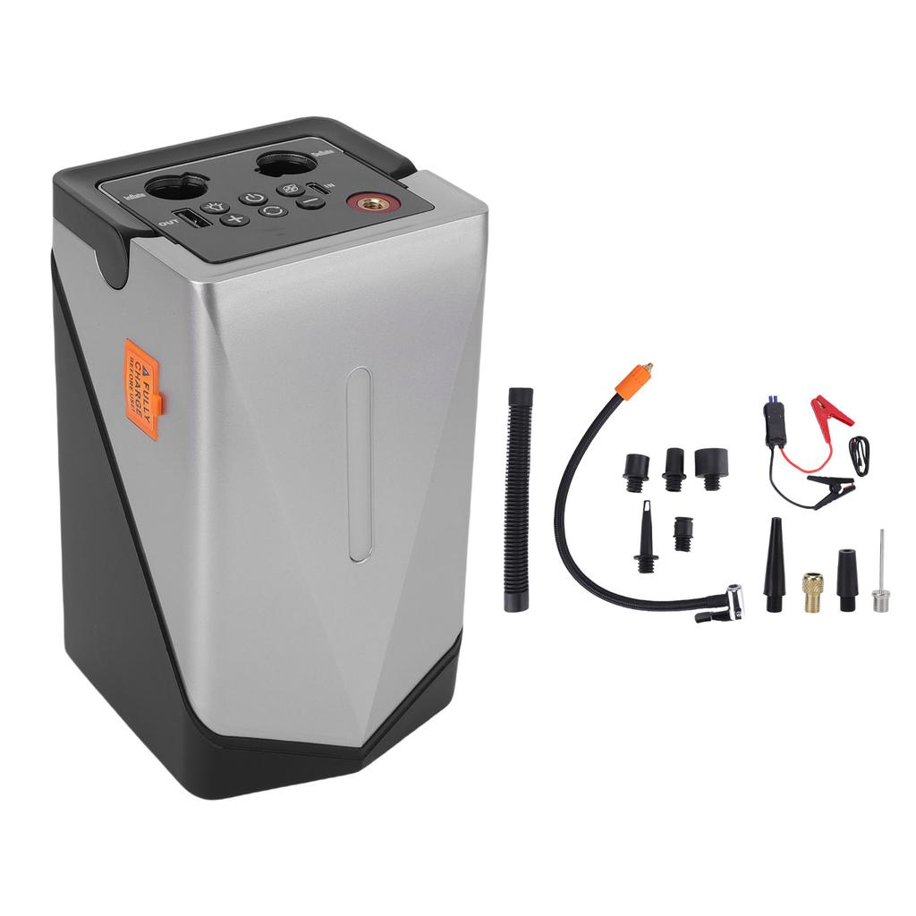 Portable Car Jump Starter 80W 2000A 150PSI Jump Starter Battery Pack Air Pump Tire Inflator with LED Light 12000mAh