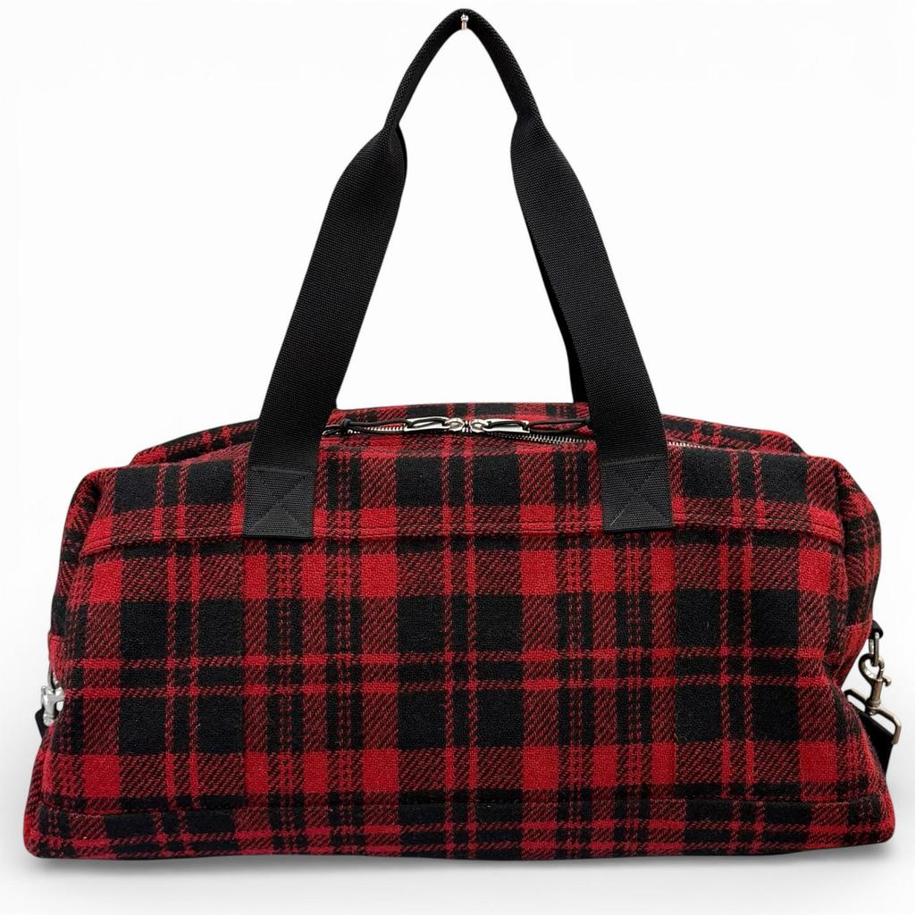 Excellent SAINT LAURENT PARIS Boston bag Red wool Women 594400 Used