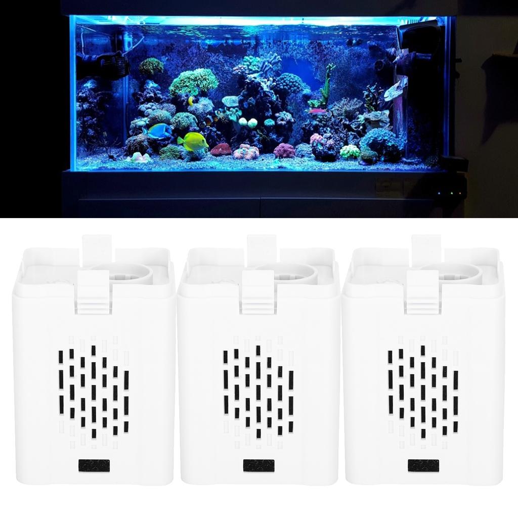 3pcs Aquarium Fish Tank Plastic N60 Filtering Barrel with Filter Cotton Core L Size