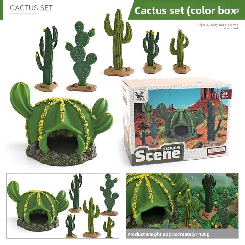 Plastic Cactus Bread Tree Models Micro Plants For Home Decor And Window Display