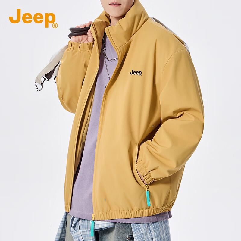JEEP Men's 2025 Autumn/Winter Padded Windproof Baseball Jacket