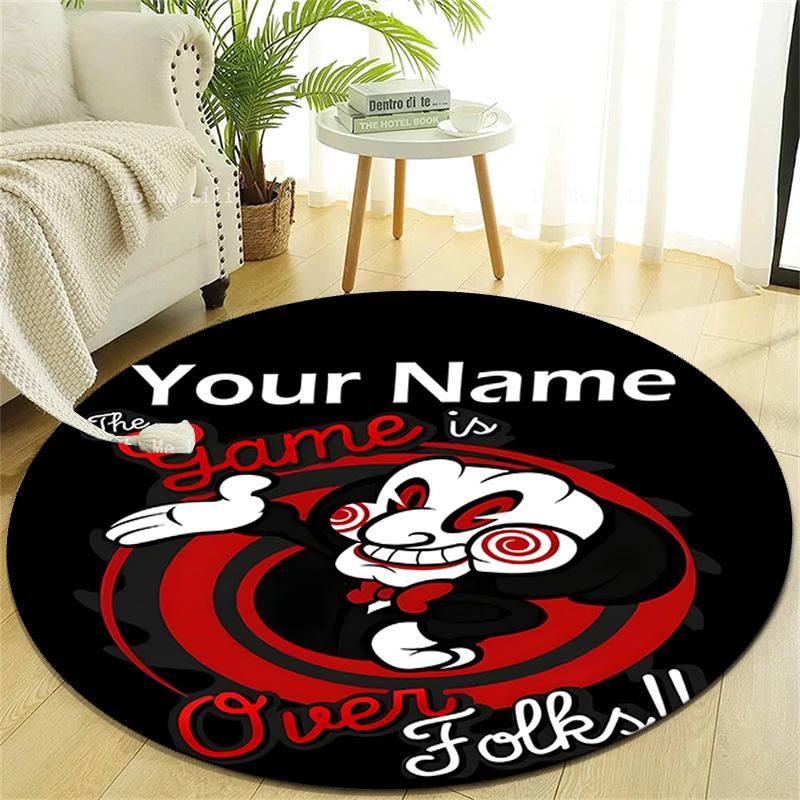Personalized P-Pennywise Round Chair Office Rug - Perfect for Mat, Office Chair & More - Ideal Gift for Birthdays and Holidays
