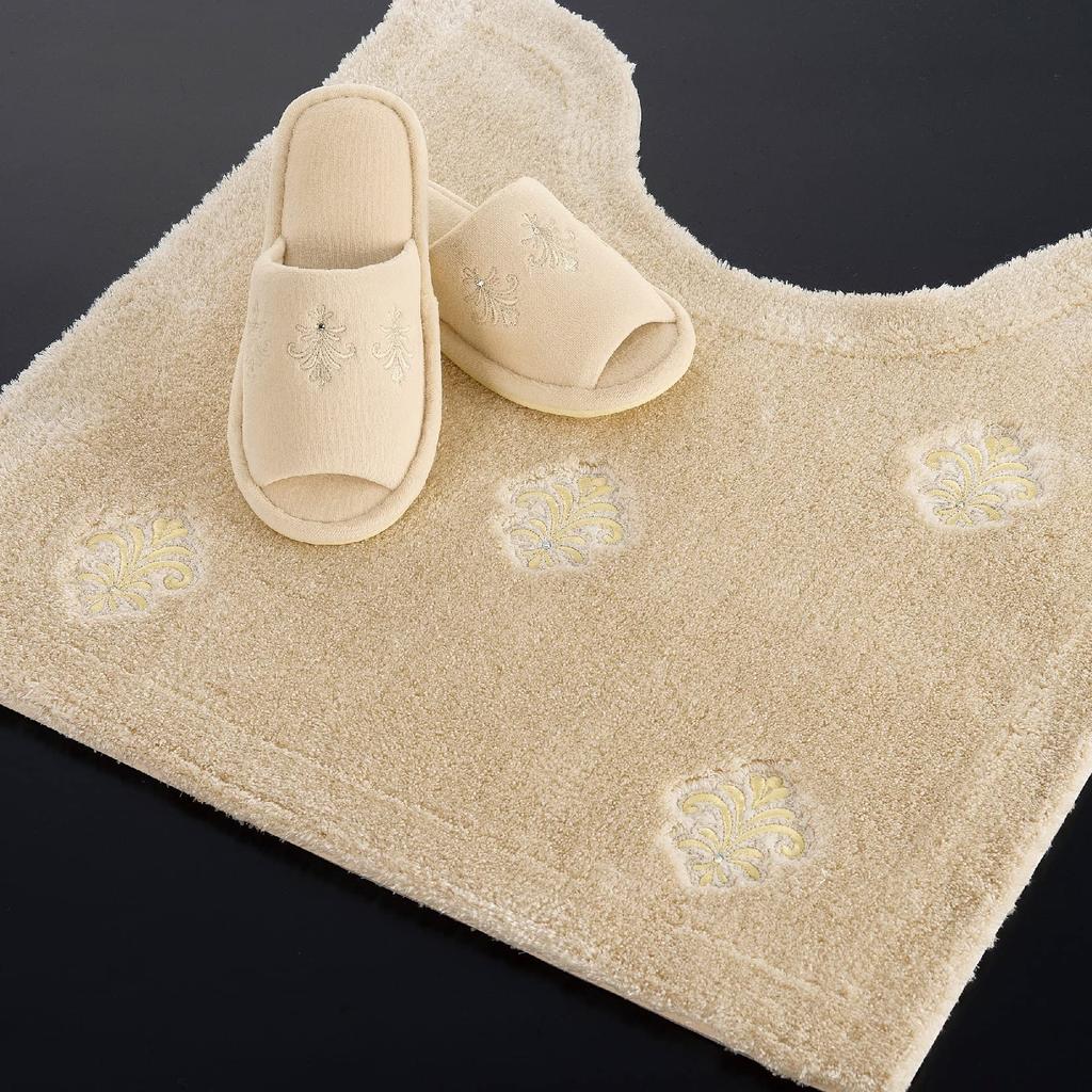 Senko DECORMUSEE Emblem Toilet 60 X 60 Beige with 36682 Mat, Approx. Cm, Rhinestones,