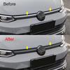 Für VW Golf 8 MK8 2020 2021 2022 2025 Auto Frontstoßstange Kühlergrill Trim Grill Dekoration Streifen ABS Kunststoff Abdeckungen Auto Zubehör