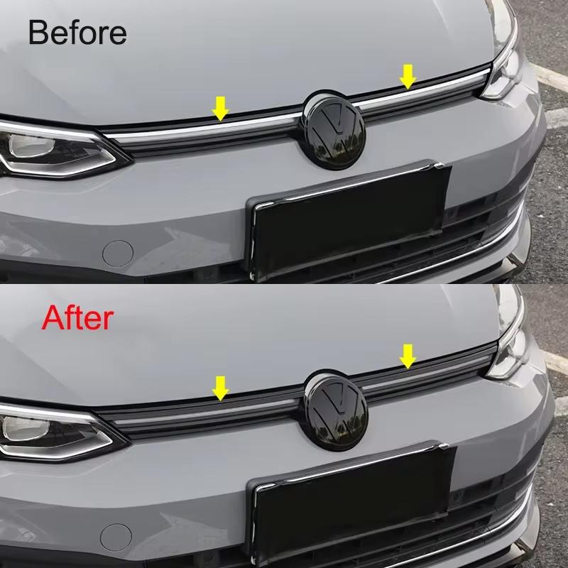 Pentru VW Golf 8 MK8 2020 2021 2022 2025 mașina bara de protecție față grila Trim grila decorativă bandă ABS plastic huse accesorii auto