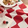 Festive Red Plaid Tablecloth for Christmas, New Year, & Weddings
