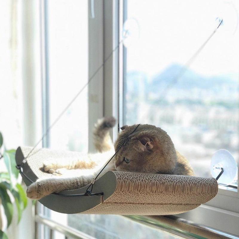 Hammock Cat Bed Safety Pet Cat Window Beds Pets Kitten Cats Nap Mats Nesk Hammock House for Cats Accessories Supplies Product