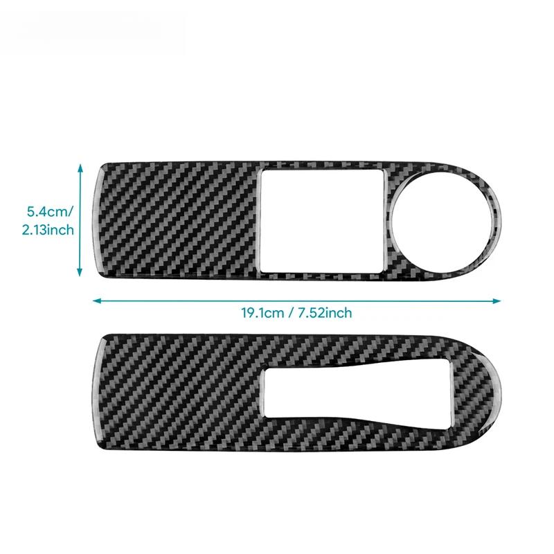 For Renault Clio 4 2013 2014 2015 2016 2017 2018 Soft Carbon Fiber Sticker LHD RHD Car Front Window Lift Inner Frame Interior.
