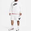 Nike Sportswear Club Graphic Shorts 'White Black' Men's BV2721-100