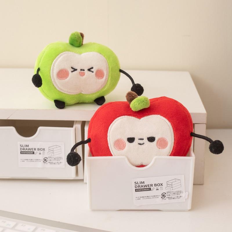 Magnetic fruit doll green apple red apple plush toy can be compressed separately sun fruit doll