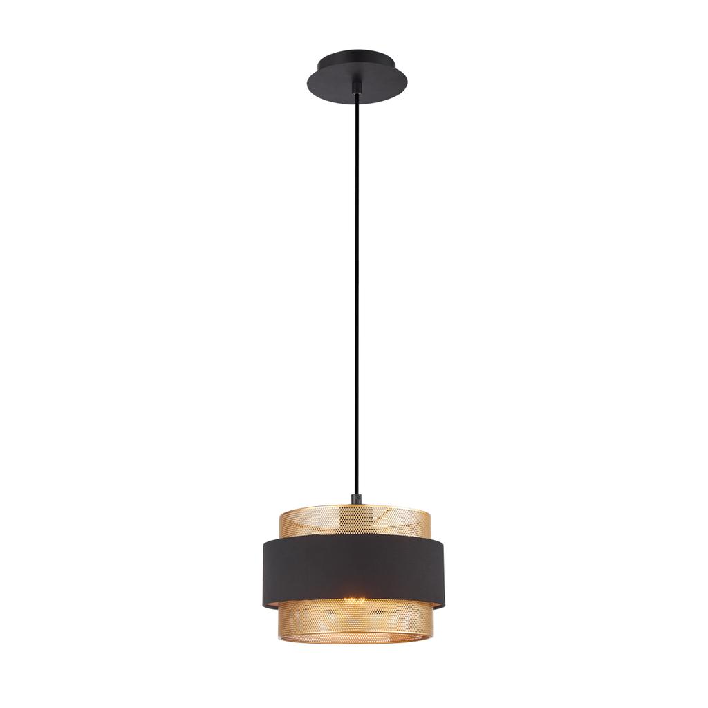 Hanging Lamp Bans 1 E27 Black Italux Pnd-27467-1-Bk-Gd