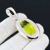 Peridot Ädelsten Handgjord 925 Sterlingsilver Smycke Hänge Statement Bohemiskt Hänge Peridot Ädelsten Hänge För Gåvor