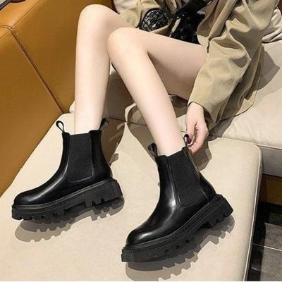New Thick-soled, Skinny Ankle Boots for Women's Shoes, A Bestseller