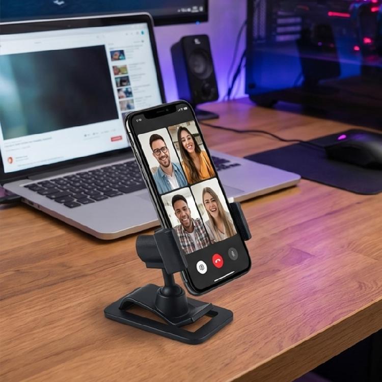 Ergonomic Design Phone Microphones Stand Base For Stable HandsFree Operation