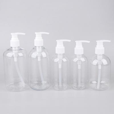Botellas Dispensadoras Portátiles Vacías con Bomba de 200-500 ml Cilíndricas para Champú, Loción, Contenedores Duraderos Recargables para Jabón Líquido