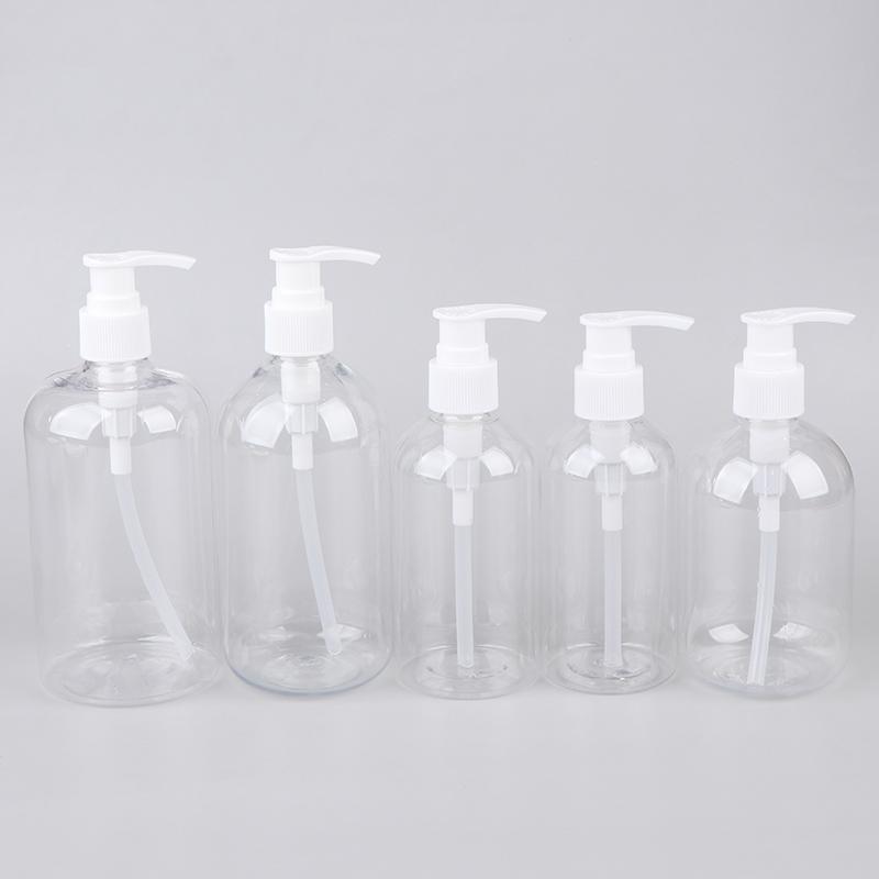 200-500ml Portable Empty Pump Dispenser Bottles Cylinder Shampoo Lotion Durable Refillable Containers For Liquid Soap