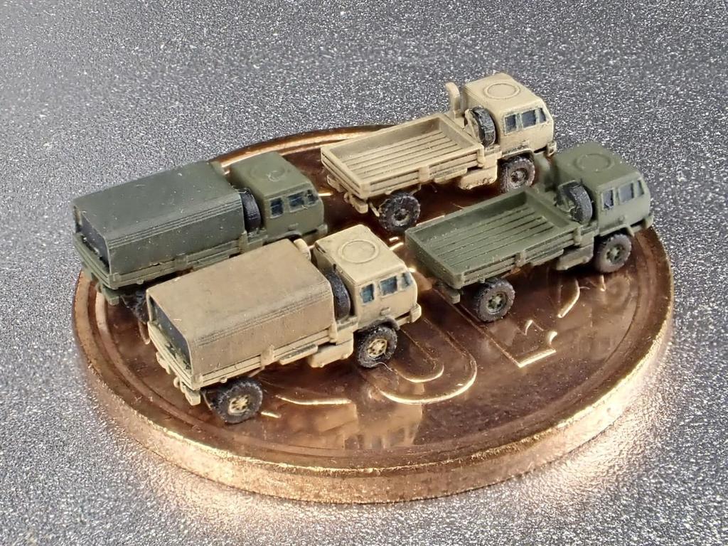 Firestarter Scale Modern M1078 Truck Set 3D Printer Kit 1/700 U.S. FS-MUS22 (Military Vehicle)