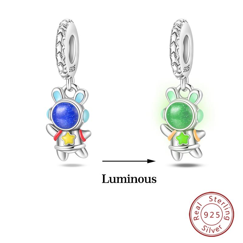 Kupferfarbene Im Dunkeln leuchtende Glühwürmchen Honigbiene Stern Anhänger Perlen Passen Qikaola Original Armbänder Feiner DIY Schmuck Geschenk