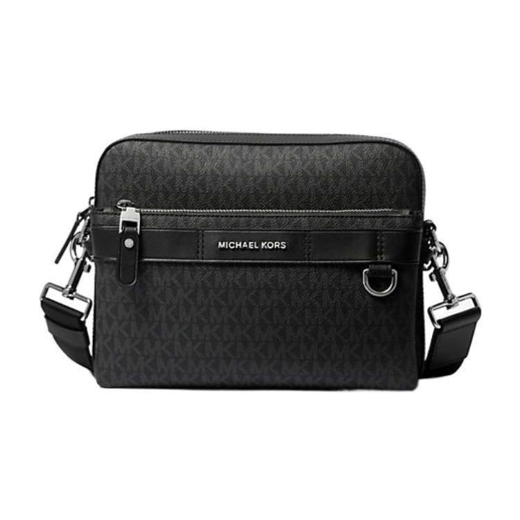 

Michael Kors Mk Hudson Однотонна Класична Сумка-кросбоді на блискавці з фурнітурою з монограмою Чоловічі сумки Чорна 33F3LHDC5B-001 Basic Set (Bag+Dust Bag)