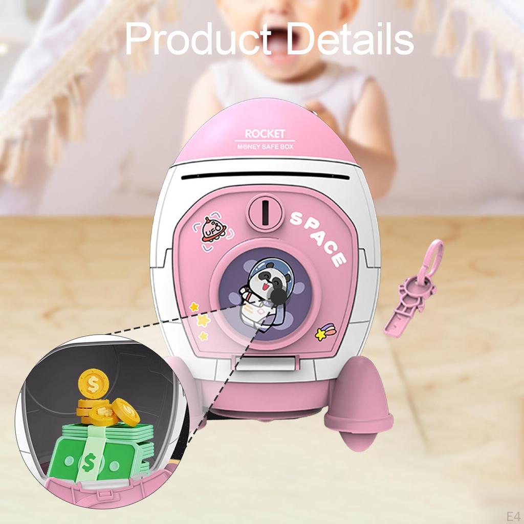 Cartoon Schiff Spardose Geld Accessoire Vielseitig 5,1x5,1x7,5 Zoll Pädagogisches Sparspielzeug