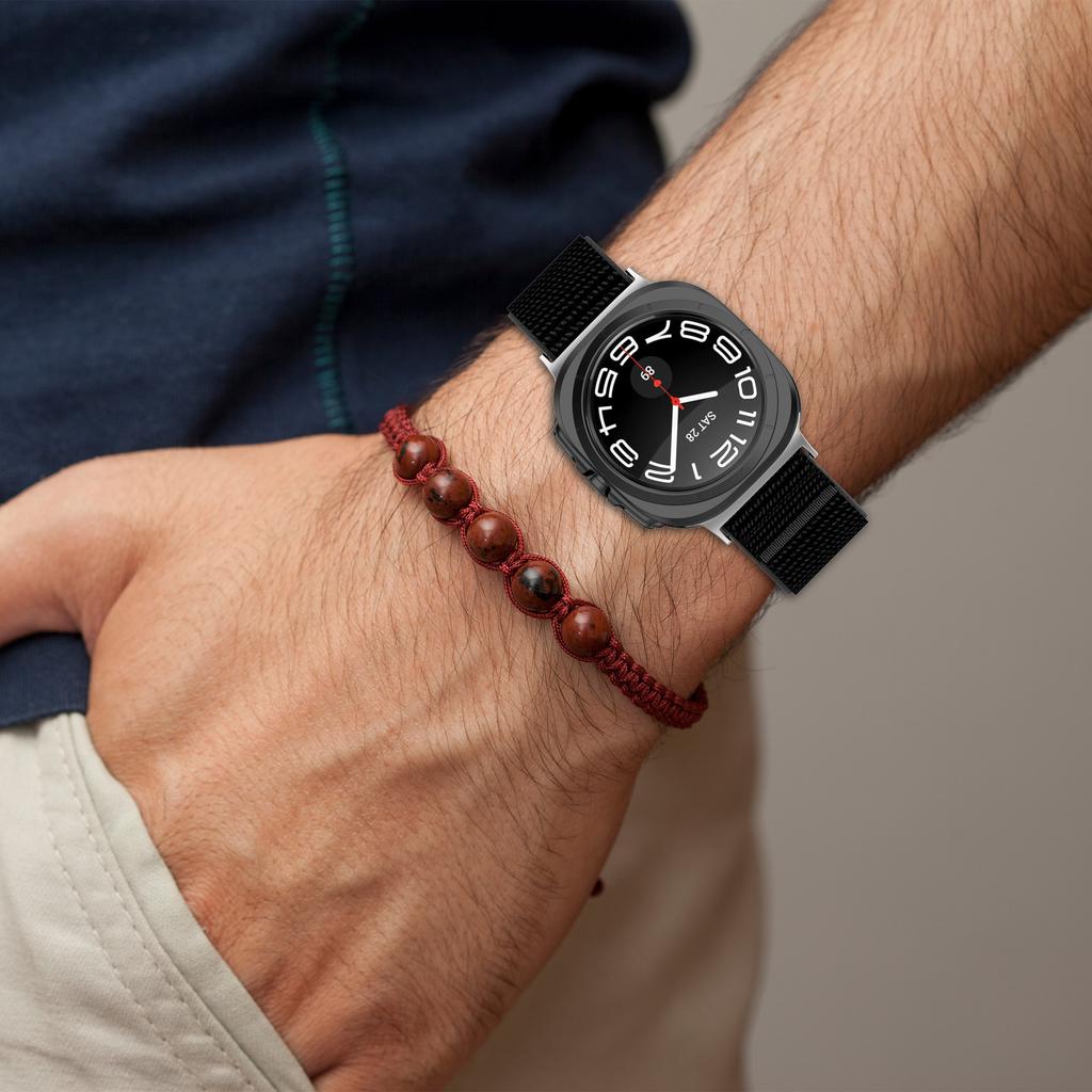 Nylon Loop For Samsung Galaxy Watch 7 Ultra Strap 47mm Accessories Sport Breathable Correa Bracelet for Galaxy Watch Ultra 47 Mm