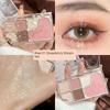 Novo Eye Shadow Highlight Blush Repair Integrated Plate Pink Smoky Earth Color Shiny Crystal Daily Light Makeup