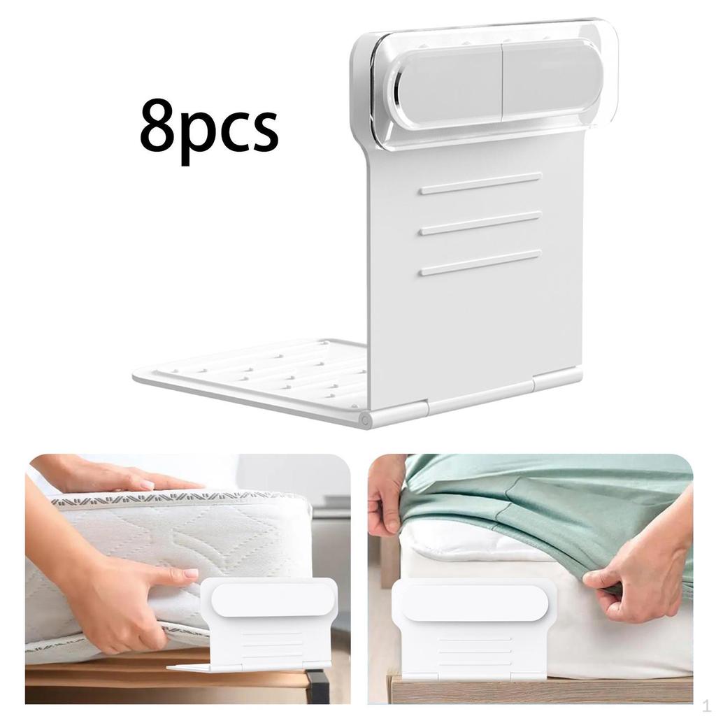 8 Pieces Bed Sheet Holder Clips Fasteners for Corner Keep Firm and Tight Gift Fixing Tool