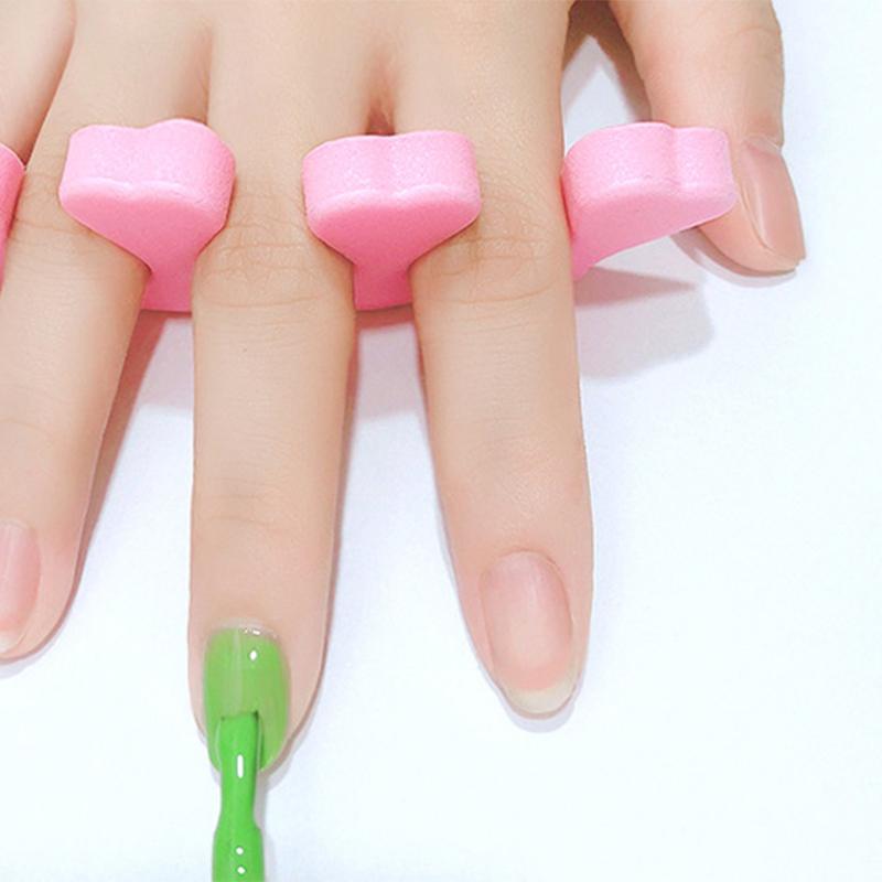 100pcs Sponge Toe Separator Soft Nail Art Finger Separator Divider Spacer Manicure Pedicure Tool