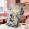 Dwarf & Butterfly Women's Long Wallet Tri - fold Card Holder Multi - slot Storage Printed Zipper Wallet for Cash ID Credit Card Daily Items Gift