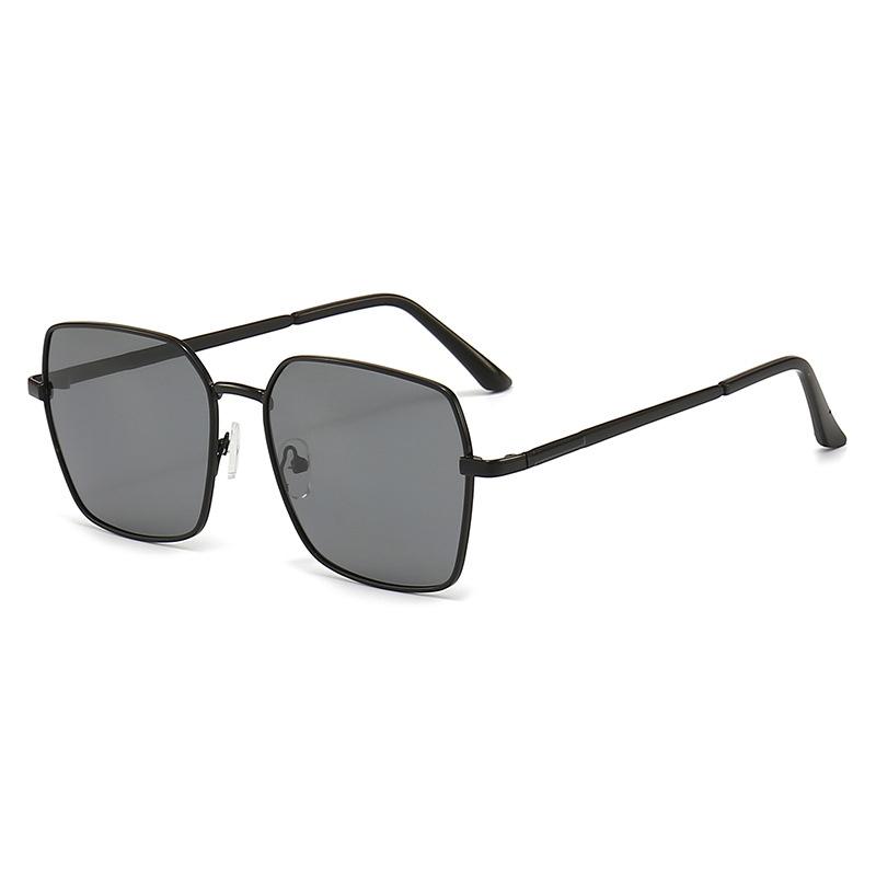 

Fashion Large Frame Polarized Men Sunglasses Light Sensitive Color Change Metal Eyewear Driving Retro Sun Glasses Women Uv400