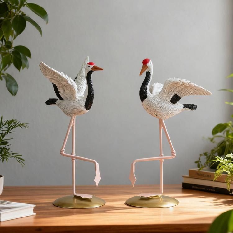 Flamingos Figur Figur Statue Skulptur Wohnzimmer Büro Hochzeitsfeier Ornamente Heimdeko Zubehör