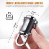 Mini LED COB Flashlight USB Rechargeable Torch Keychain Lamp Portable Pocket Outdoor Camping Working Lantern with Red&Blue Light