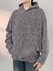 Men's Trendy Heavyweight Loose Hooded Sweatshirt - Spring Fragrance Style, Versatile Long Sleeve Pullover