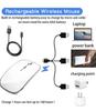 Wireless Mouse for MacBook Laptop Windows OS Silver Pro/Air J8-J13