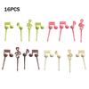Bee Flower Fruit Fork Children Toothpick Food Prod Leaves Plastic Decoration Lunch Box Accessory Small Salad Tiny  Mini Cake