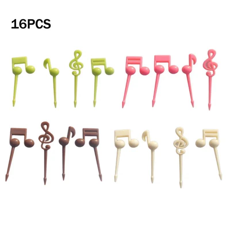 Bee Flower Fruit Fork Children Toothpick Food Prod Leaves Plastic Decoration Lunch Box Accessory Small Salad Tiny Mini Cake