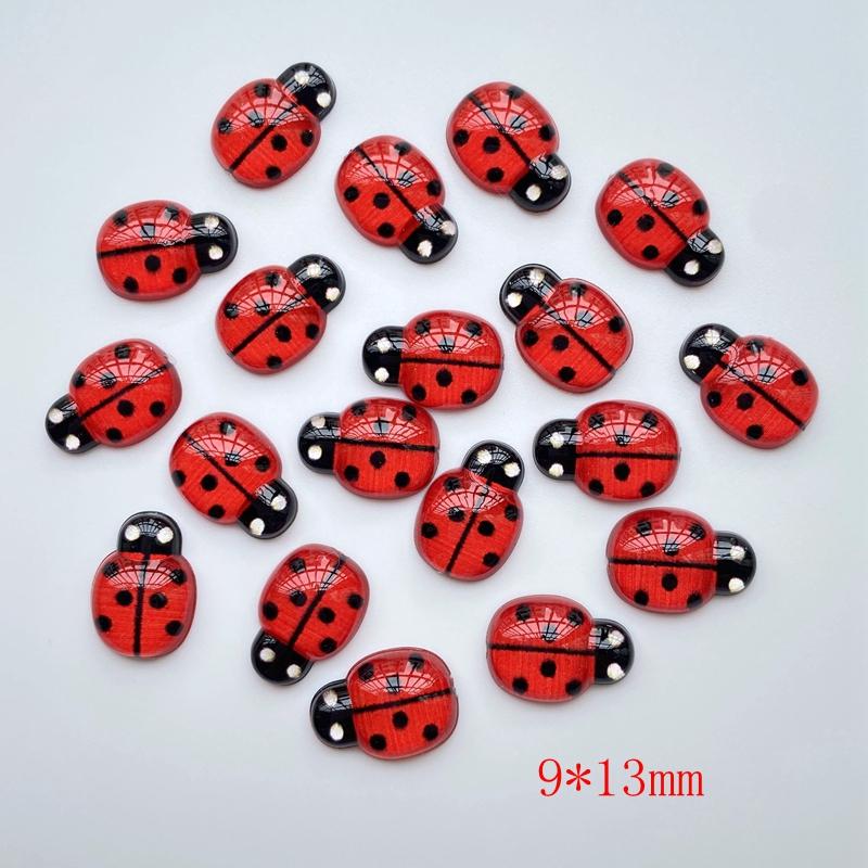 

40Pcs New Resin Cute Mini Insects Flat Back Cabochon Scrapbooking Hair Bow Center Embellishments DIY Accessories F8