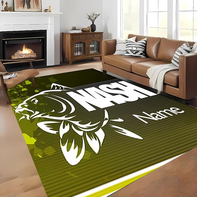 Custom Personalization Nash Logo Area Rug - Perfect For Kitchen, Bathroom,Laundry Room Decor Large Size Available,Gift All Seasons