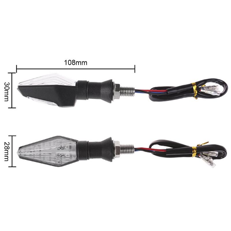 12LED Žlutá+Modrá Směrovka na motocykly Blinkr Univerzální