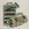 Heavy Duty Roll Up Tool Bag Portable Foldable Organizer with 2 Small Pouches for Mechanics and DIY Projects