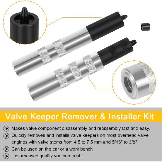 36050 Valve Keeper Remover Installer Kit Valve Spring Compressor & Retainer Removal Tool Fit for Toyota Four Cylinder & Chrysler New World Engines