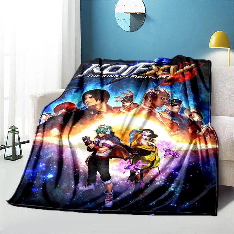 

KOF Аніме М’який плюшевий диван-ліжко Мультфільм Пікнік Тонкі ковдри Сучасні фланелеві ковдри Gedruckt Bettdecke Geschenk 75cm x 90cm
